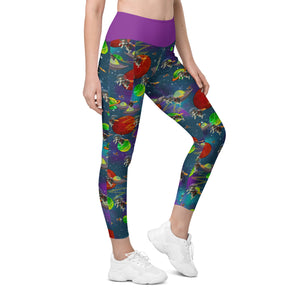 Open image in slideshow, K-9 Space Dreams Leggings With Pockets
