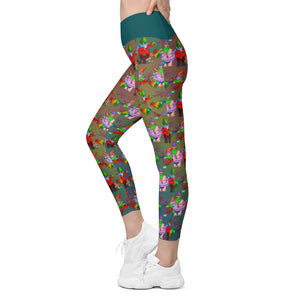 If You Gnome, You Gnome... Crossover Leggings With Pockets