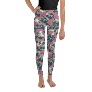 Open image in slideshow, Fresh As A Paisley Rose Youth Leggings

