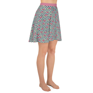 Mauve-ellous Rose Garden Promises Skater Skirt