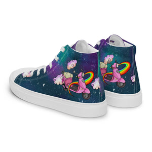 Riding Rainbow Men’s Hi-Top Canvas Kicks